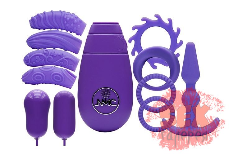 Фиолетовый вибронабор FLIRTY KIT SET