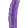 Фиолетовый вибратор-реалистик с богатым рельефом поверхности PEARL SHINE 9 VIBRATOR - 22,8 см.