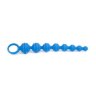 Синяя анальная цепочка Climax Anal Anal Beads Silicone Ridges - 32,6 см.