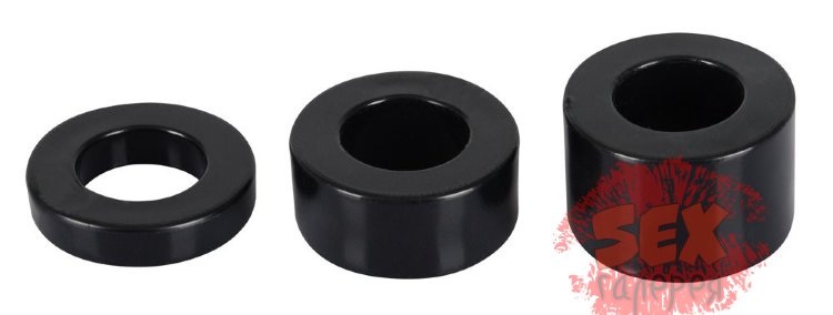Набор из 3 колец для утяжки мошонки Rebel Ball Stretching Kit