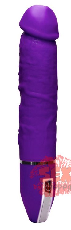 Фиолетовый вибратор-реалистик Infinite Desire - 26 см.