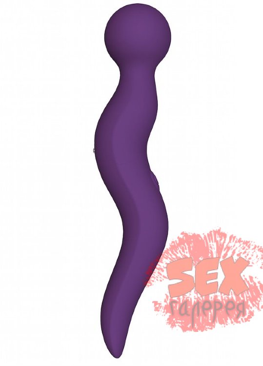 Фиолетовый жезловый вибромассажёр Cassi - 21 см.