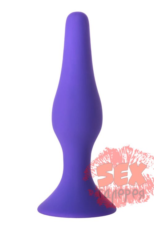 Фиолетовая анальная втулка Toyfa A-toys - 12,5 см.