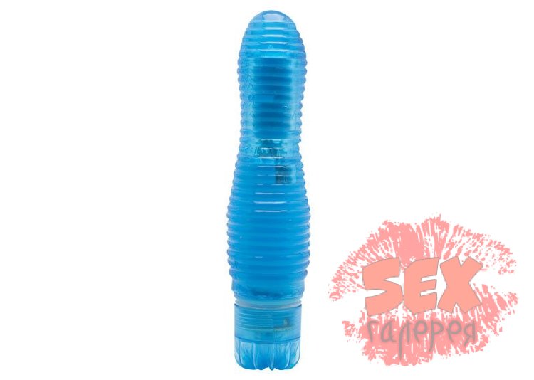 Ребристый мини-вибратор Climax Gems Ocean Ripples - 16 см.