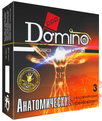 Презервативы анатомической формы Domino  Анатомические  - 3 шт.