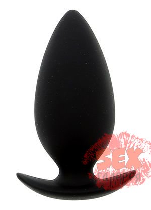 Чёрная анальная пробка BOOTYFUL ANAL PLUG MEDIUM BLACK - 9,8 см.