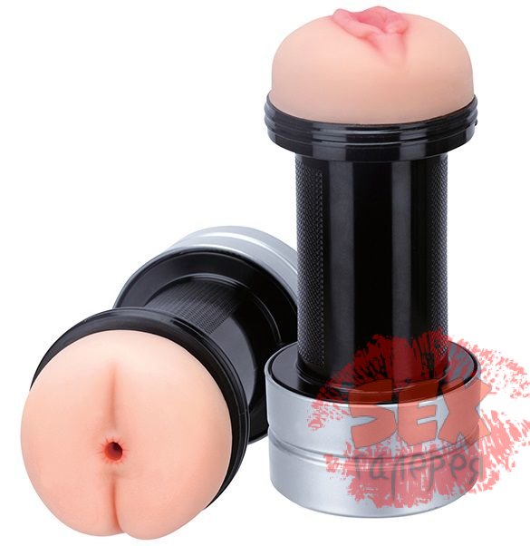 Мастурбатор 2-в-1 REALSTUFF 2 IN 1 HUMMER ANUS   VAGINA: вагина и анус