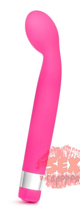 Розовый вибратор для массажа G-точки Rose Scarlet G - 17,8 см.