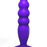 Фиолетовый анальный стимулятор Large Bubble Plug - 14,5 см.