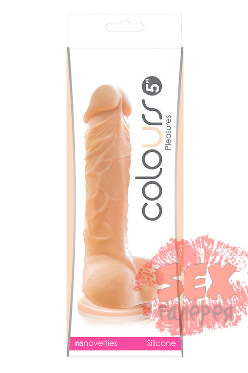 Реалистичный фаллоимитатор Colours Pleasures 5  Dildo - 17 см.