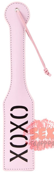 Розовый пэддл с надписью XOXO Paddle - 32 см.