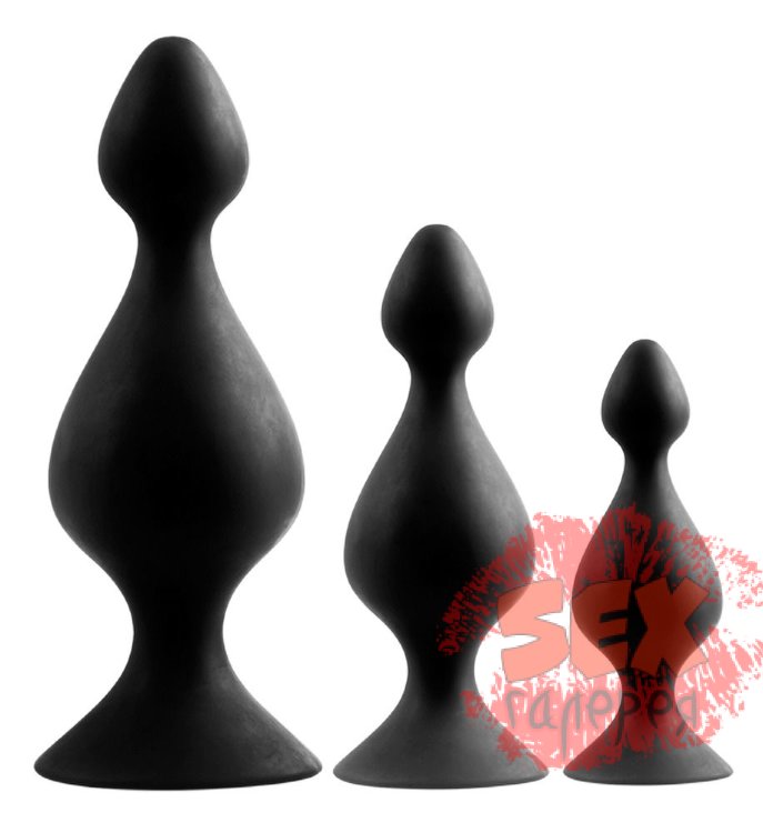 Набор из 3 анальных плагов Butt Plug Set