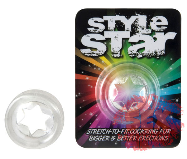 Прозрачное эрекционное кольцо STYLE STAR COCKRING