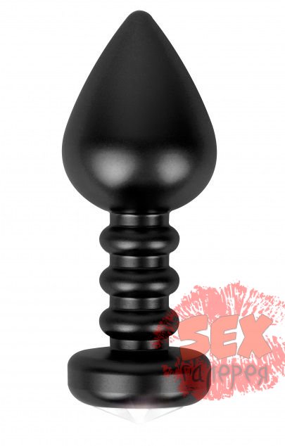 Чёрная анальная пробка Fashionable Buttplug - 10 см.