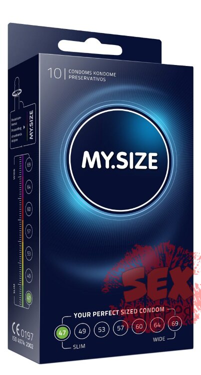 Презервативы MY.SIZE размер 47 - 10 шт.