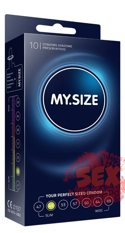 Презервативы MY.SIZE размер 49 - 10 шт.