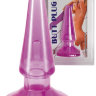 Фиолетовая анальная пробка BUTT PLUG - 9,5 см.