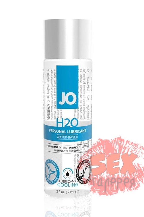 Охлаждающий лубрикант на водной основе JO Personal Lubricant H2O COOLING - 60 мл.