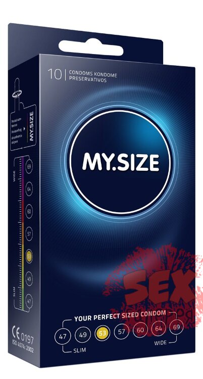 Презервативы MY.SIZE размер 53 - 10 шт.