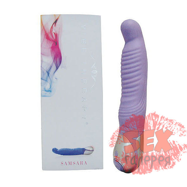 Сиреневый вибромассажер SAMSARA из серии VIBE THERAPY - 17 см.