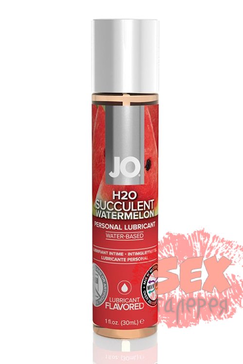 Лубрикант с ароматом арбуза JO Flavored Watermelon - 30 мл.