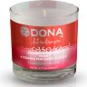 Массажная свеча DONA Strawberry Souffle с ароматом клубничного суфле - 135 гр.