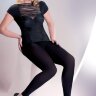 Черные леггинсы из микрофибры Microfibre Leggings Plus Size 100 den