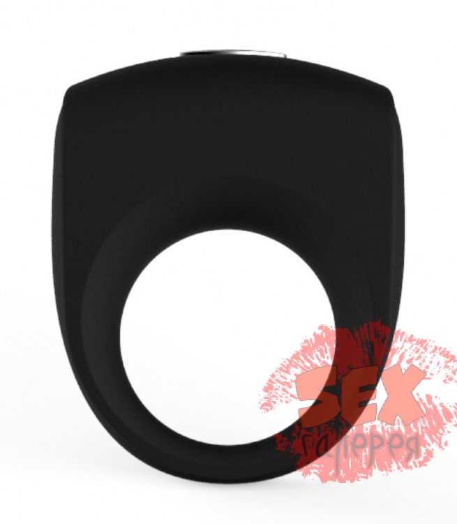 Чёрное эрекционное кольцо с вибрацией Cock Ring