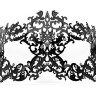 Чёрная металлическая маска Forrest Queen Masquerade