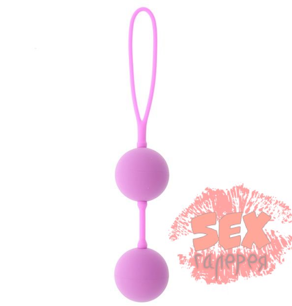 Розовые вагинальные шарики на силиконовой связке GOOD VIBES THE PERFECT BALLS PINK
