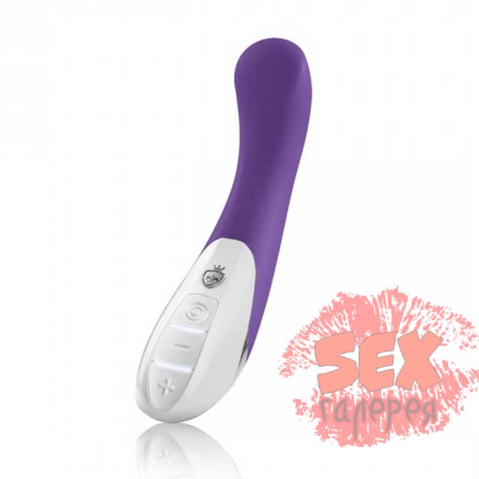 Фиолетовый вибратор Mystim Al Punto - 25 см.