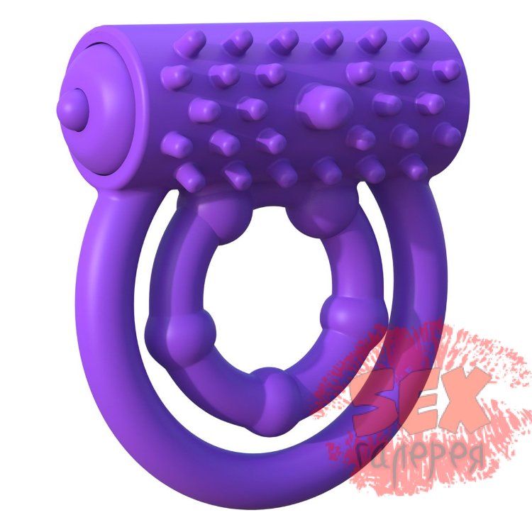 Эрекционное кольцо на пенис и мошонку Vibrating Prolong Performance Ring