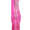 Розовый вибромассажер First Time Solo Exciter - 16 см.