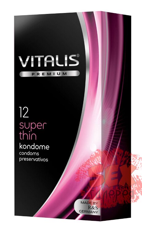 Ультратонкие презервативы VITALIS PREMIUM super thin - 12 шт.