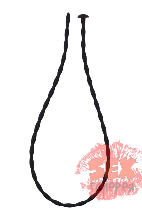 Силиконовый уретральный массажер Wavy Urethral Plug Medium - 30 см.