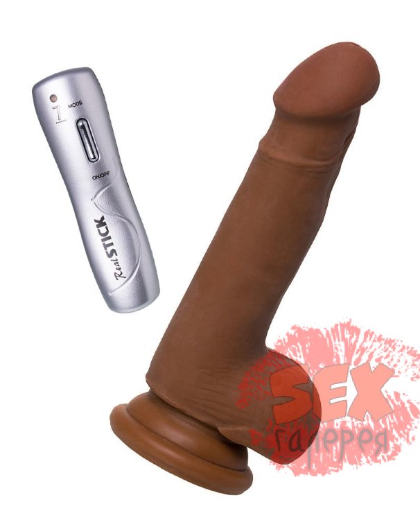 Вибратор-реалистик мулат TOYFA RealStick Elite Mulatto - 19 см.