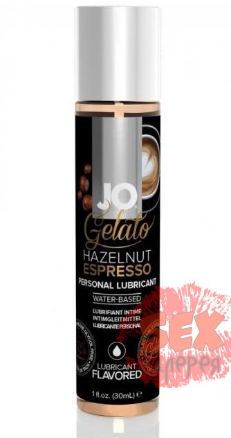 Лубрикант с ароматом орехового эспрессо JO GELATO HAZELNUT ESPRESSO - 30 мл.