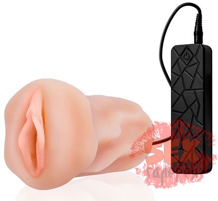 Мастурбатор-вагина REALSTUFF VIBRATING MASTURBATOR PUSSY с вибрацией