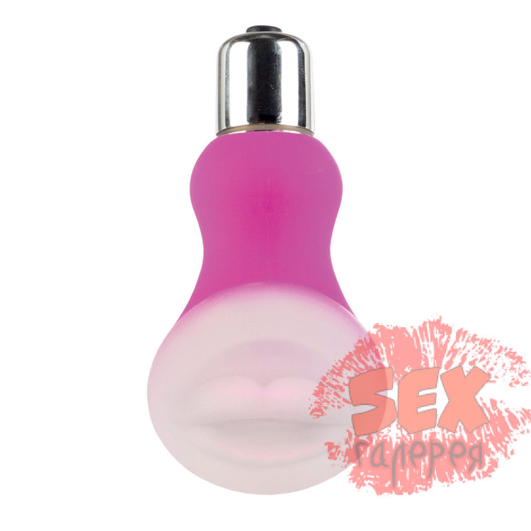 Массажер розового цвета со съемной насадкой для заморозки Posh Silicone Kiss