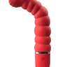 Красный гнущийся анальный вибратор PURRFECT SILICONE DELUXE 5.5INCH - 14 см.