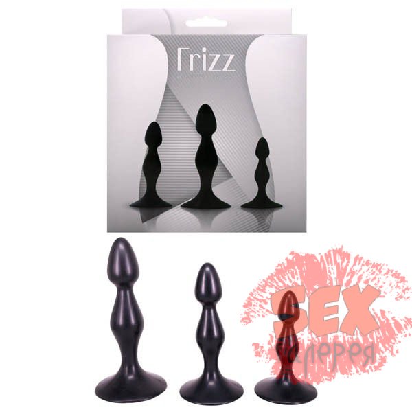 Набор Frizz из 3 фигурных анальных пробок