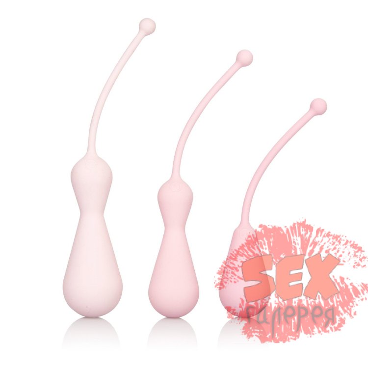Набор из 3 вагинальных кегель-массажёров разного размера Weighted Silicone Kegel Training Kit