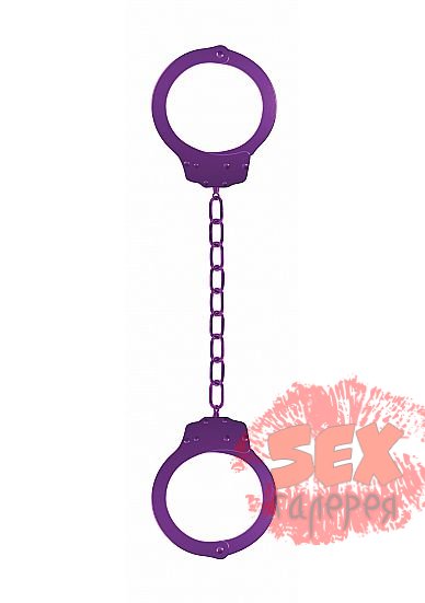 Металлические фиолетовые оковы Pleasure Legcuffs