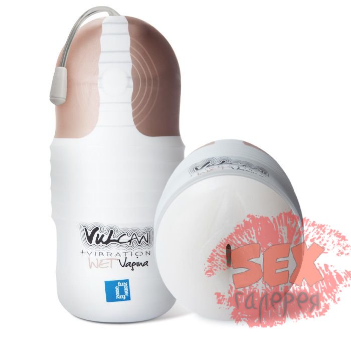 Мастурбатор-вагина с вибрацией Vulcan Love Skin Masturbator Wet Vagina Vibe