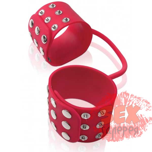 Силиконовые наручники SILICONE CUFFS RED