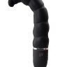 Чёрный анальный стимулятор с вибрацией PURRFECT SILICONE DELUXE 5.5INCH - 14 см.