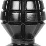 Анальная пробка в виде боеголовки All Black Andreas Dildo - 14,5 см.