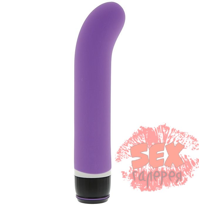 Фиолетовый вибратор PURRFECT SILICONE CLASSIC G-SPOT PURPLE - 17,5 см.