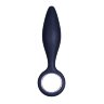 Чёрная анальная втулка MENZSTUFF PEAKED PLEASURE - 12,5 см.