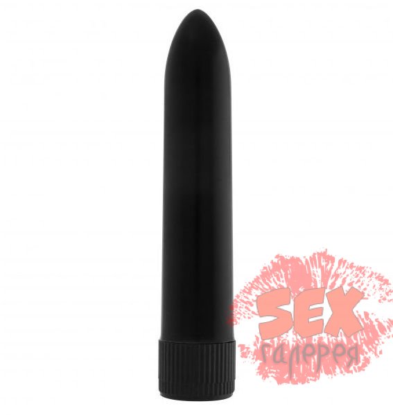 Чёрный вибратор GC Easy Vibe - 13,2 см.
